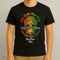 Personalize Our Roots Run Deep Family Reunion Custom T-Shirt thumb 3