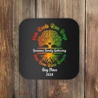 Personalize Our Roots Run Deep Family Reunion Custom Coaster thumb 0