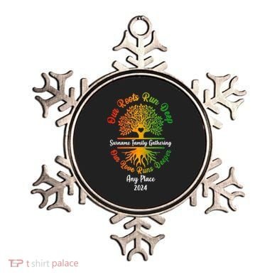 Personalize Our Roots Run Deep Family Reunion Custom Ornament