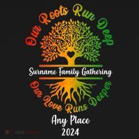 Personalize Our Roots Run Deep Family Reunion Custom Baby Bodysuit thumb 2