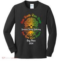 Personalize Our Roots Run Deep Family Reunion Custom Kids Long Sleeve Shirt thumb 0