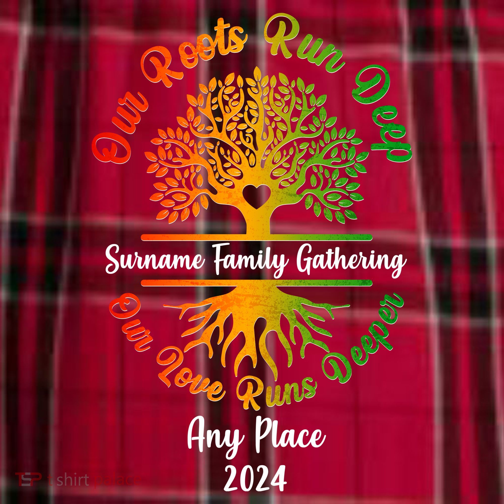 Personalize Our Roots Run Deep Family Reunion Custom Men's Flannel Plaid Pajama Pants
