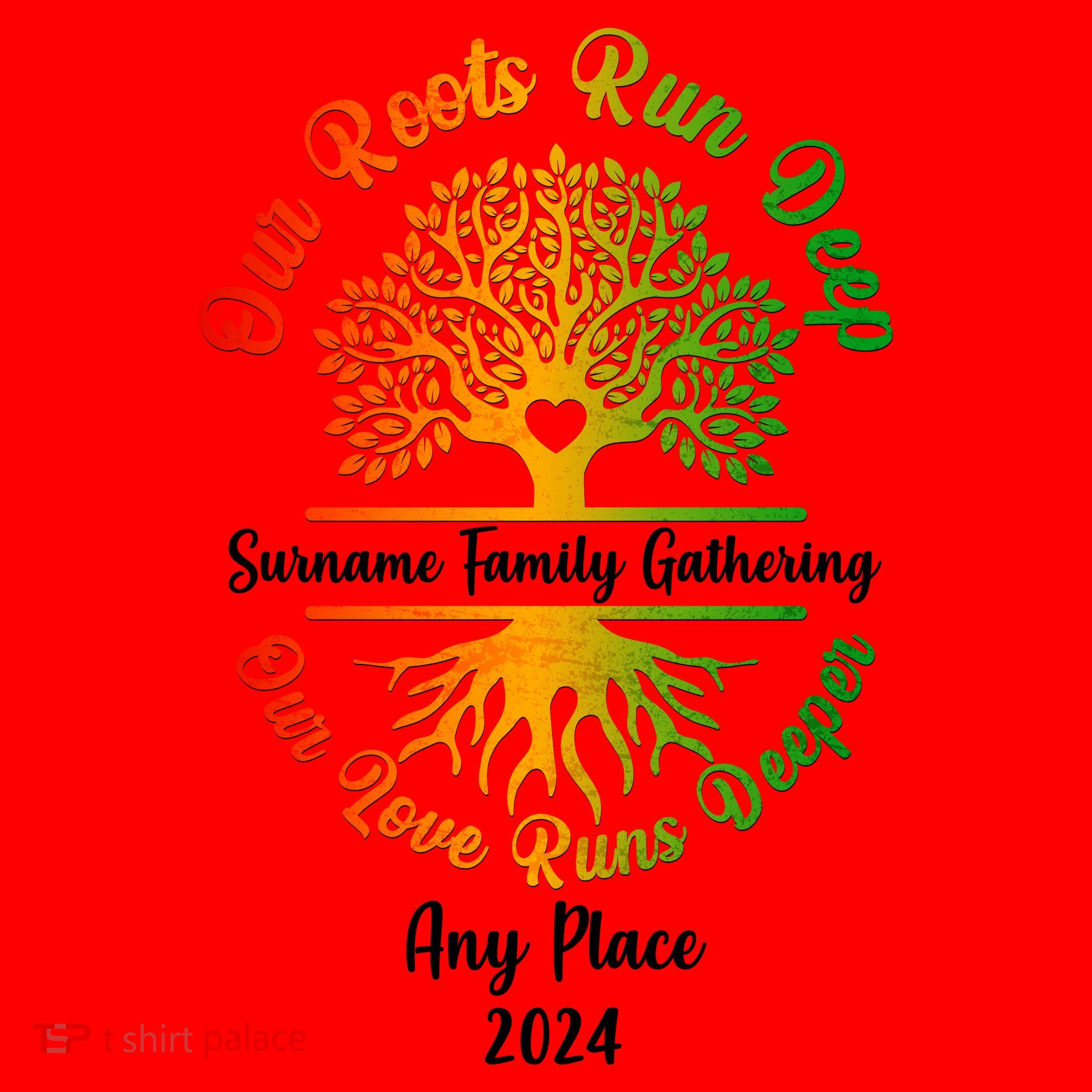 Personalize Our Roots Run Deep Family Reunion Custom Santa Hat