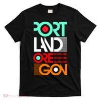 Portland Oregon Retro Typography T-Shirt thumb 0
