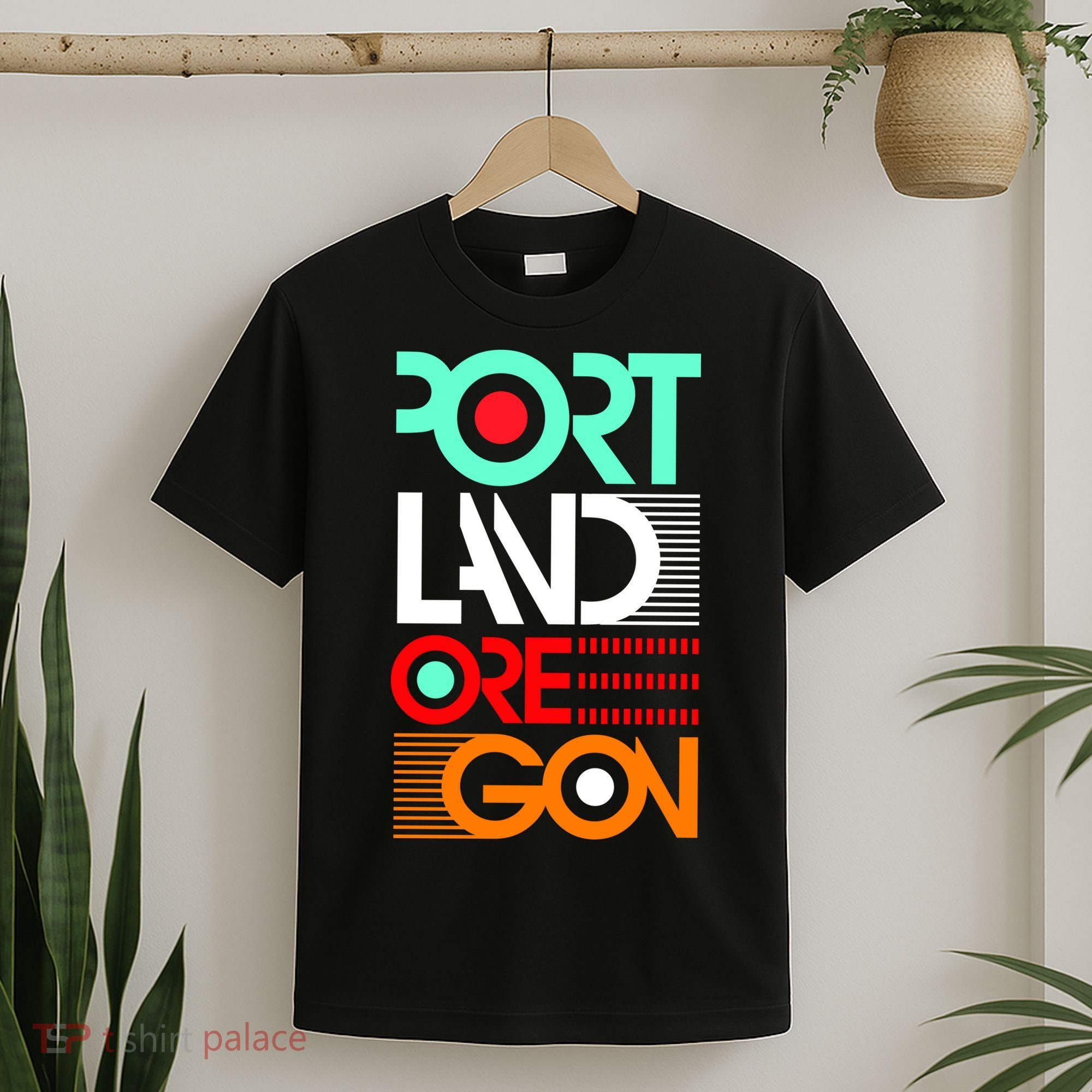 Portland Oregon Retro Typography T-Shirt