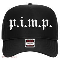Pimp Oldschool Rapper Pimpin AinT Easy P.I.M.P. Hat thumb 0