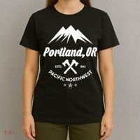 Portland Oregon Estd1843 Pacific Northwest T-Shirt thumb 4