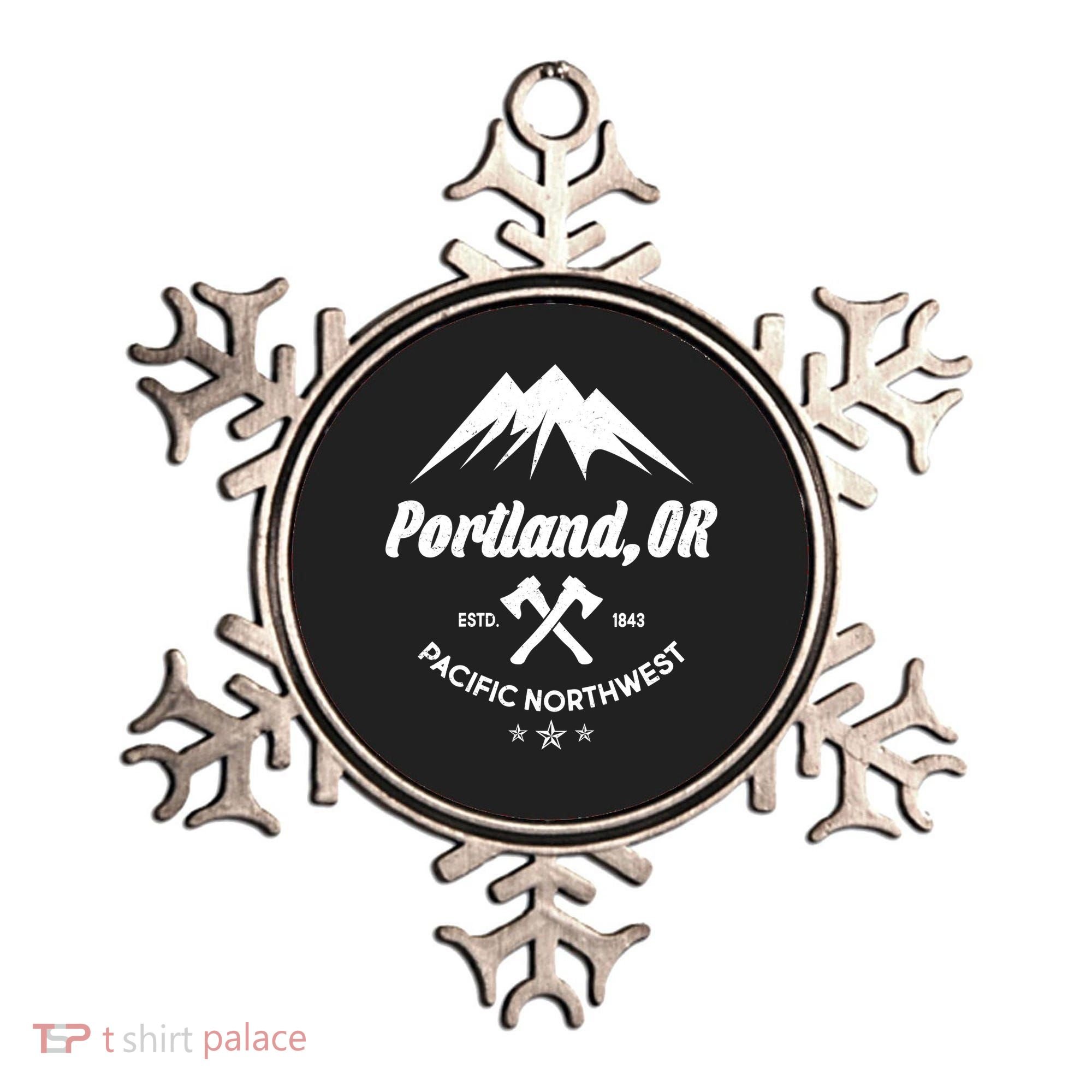 Portland Oregon Estd1843 Pacific Northwest Ornament