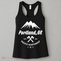 Portland Oregon Estd1843 Pacific Northwest Women's Tank Top thumb 3