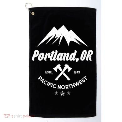 Portland Oregon Estd1843 Pacific Northwest Golf Towel