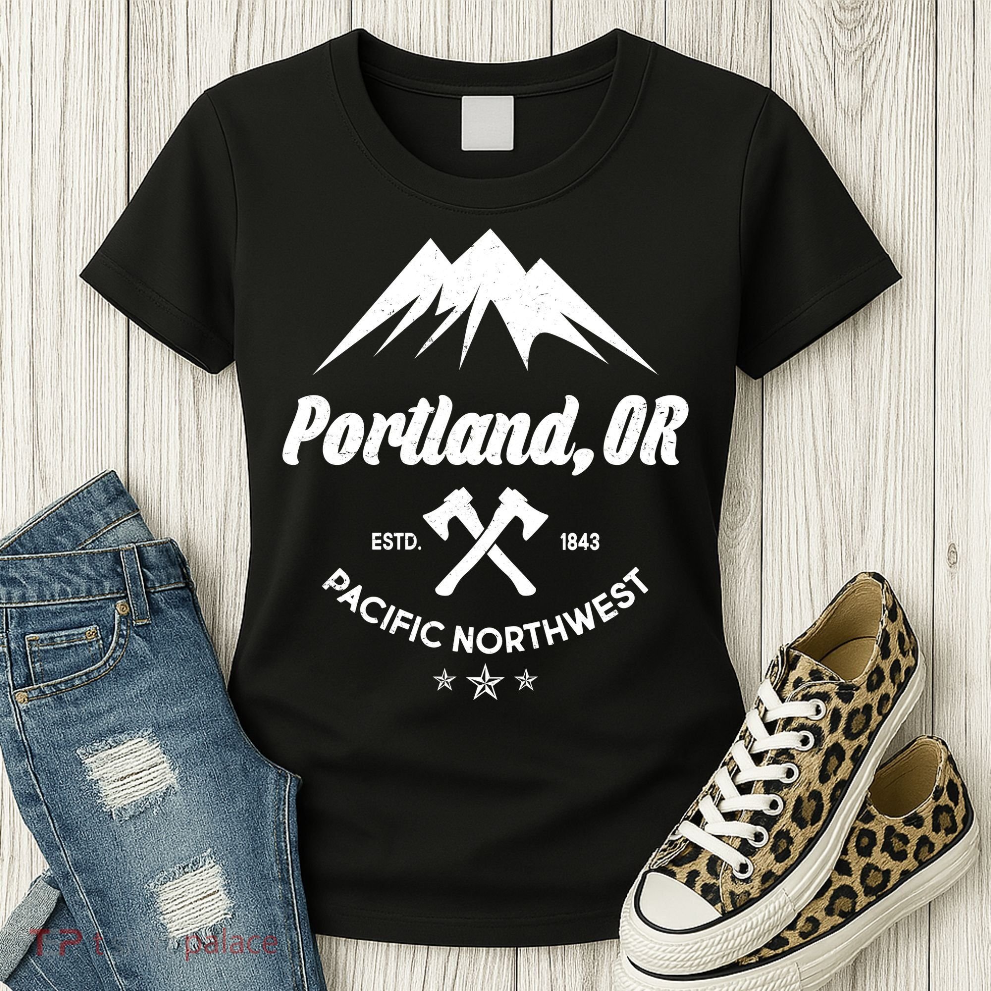 Portland Oregon Estd1843 Pacific Northwest Women's T-Shirt