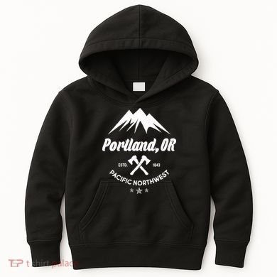 Portland Oregon Estd1843 Pacific Northwest Kids Hoodie