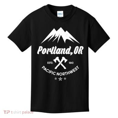 Portland Oregon Estd1843 Pacific Northwest Kids T-Shirt