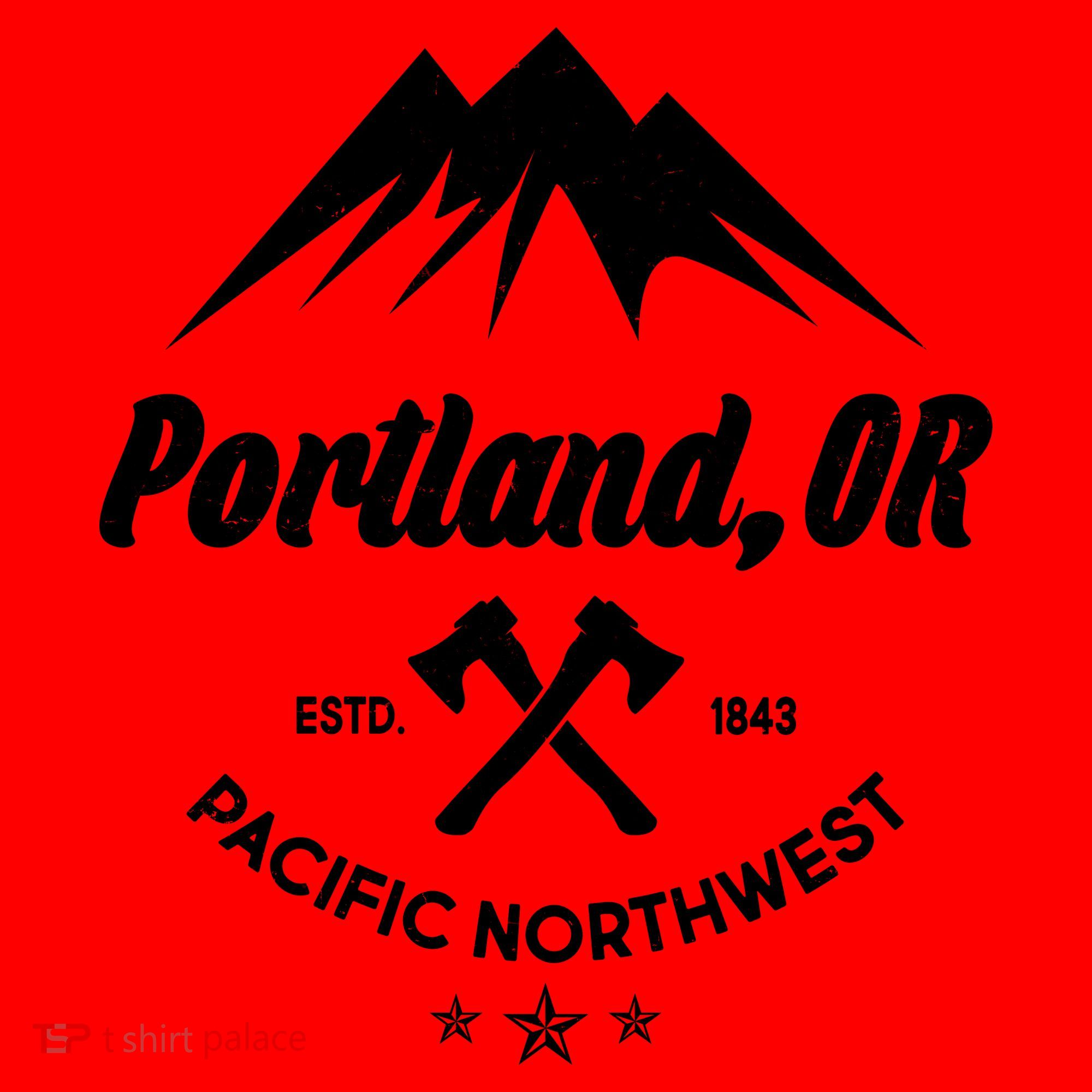 Portland Oregon Estd1843 Pacific Northwest Santa Hat