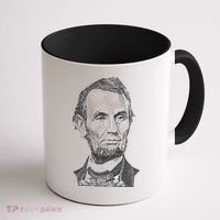 Portrait of Abraham Lincoln Coffee Mug thumb 1