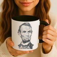 Portrait of Abraham Lincoln Coffee Mug thumb 3