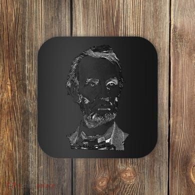 Portrait of Abraham Lincoln Coaster
