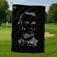 Portrait of Abraham Lincoln Golf Towel thumb 1