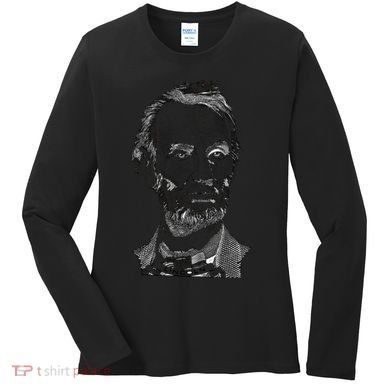 Portrait of Abraham Lincoln Women's Long Sleeve Shirt