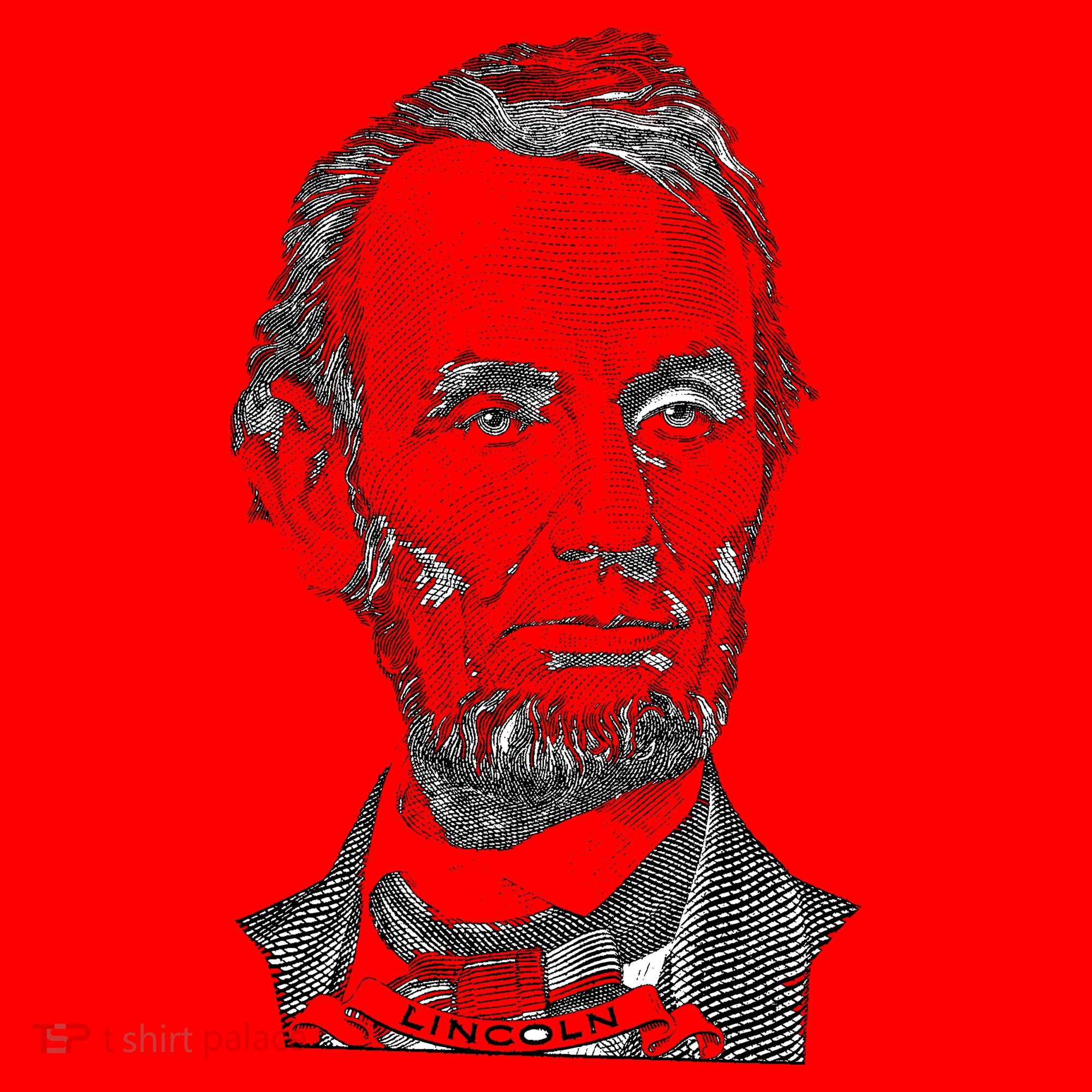 Portrait of Abraham Lincoln Santa Hat
