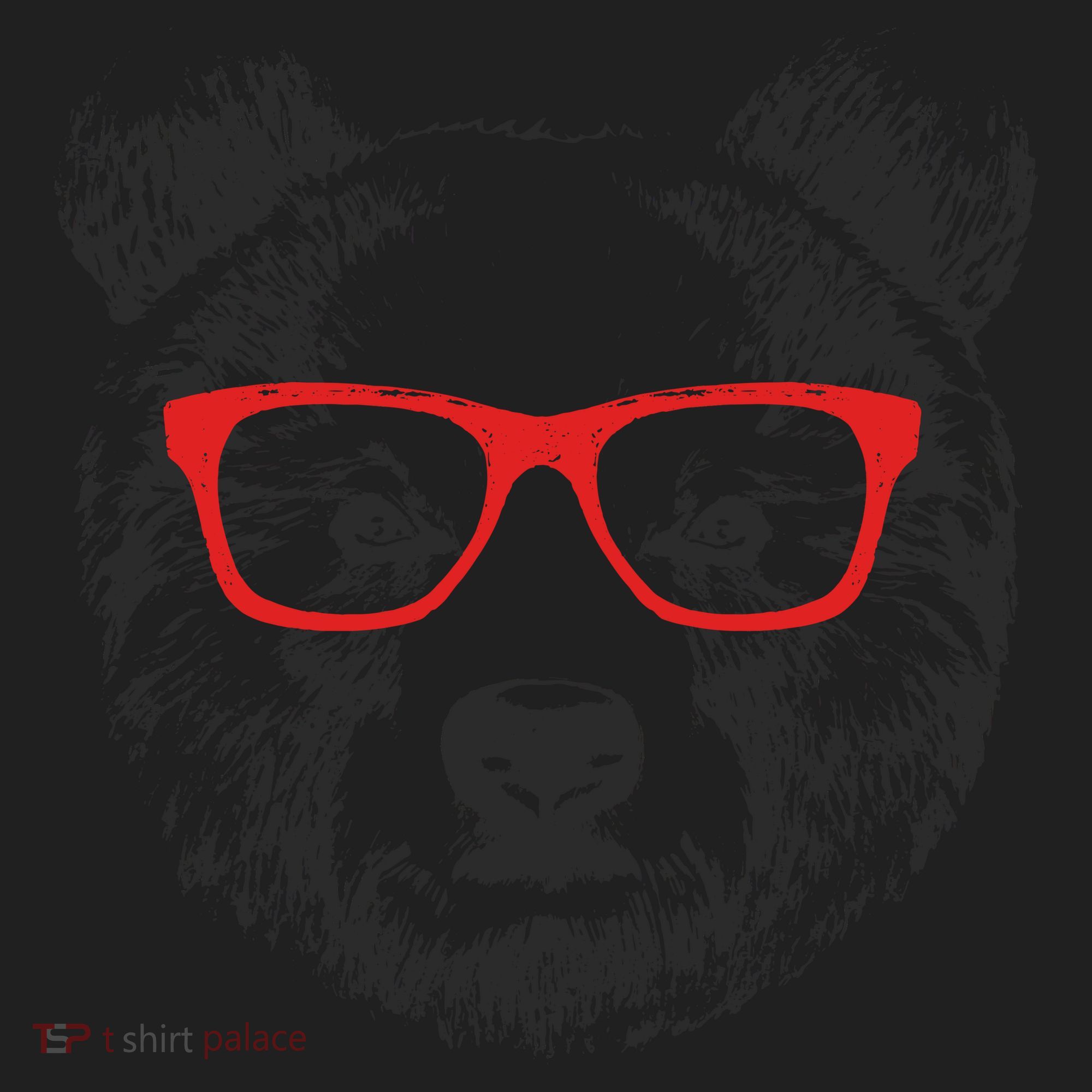 Portrait of Bear with glasses Women's Sweatshirt