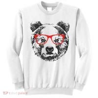 Portrait of Bear with glasses Sweatshirt thumb 0