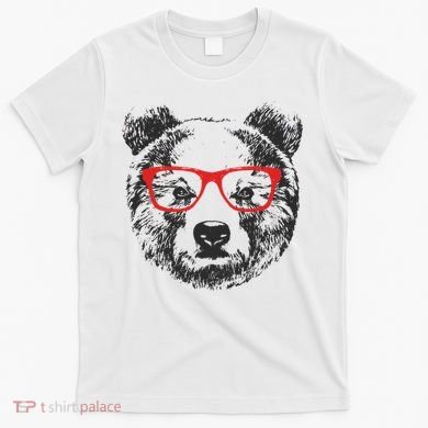 Portrait of Bear with glasses T-Shirt