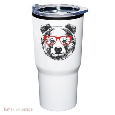 Portrait of Bear with glasses Tumbler