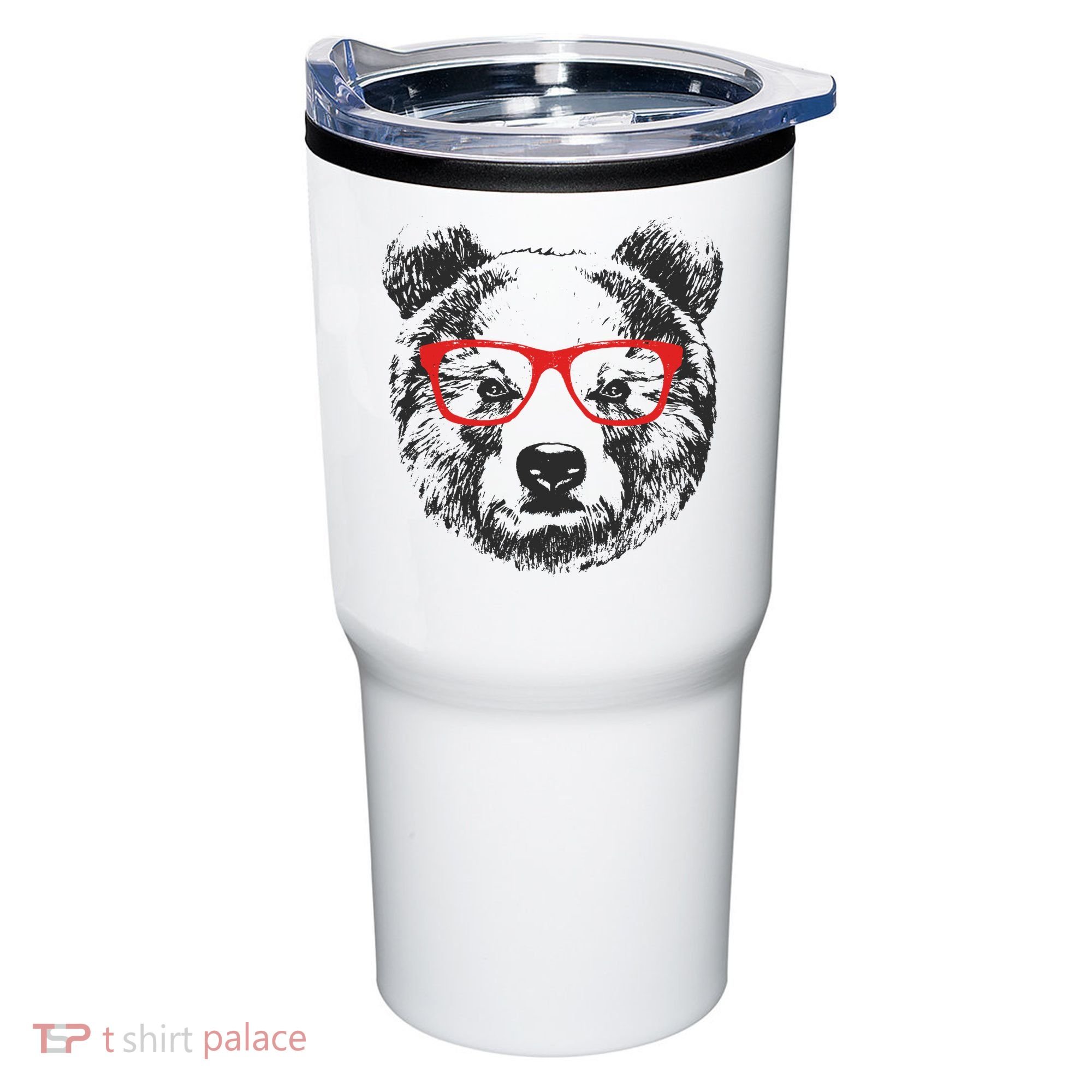 Portrait of Bear with glasses Tumbler