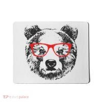 Portrait of Bear with glasses Mousepad thumb 0