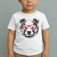 Portrait of Bear with glasses Toddler T-Shirt thumb 2