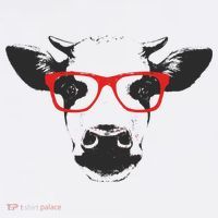 Portrait of Cow with glasses Bucket Hat thumb 4