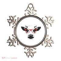 Portrait of Cow with glasses Ornament thumb 0