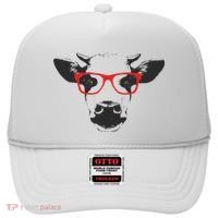 Portrait of Cow with glasses Hat thumb 0
