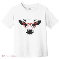 Portrait of Cow with glasses Toddler T-Shirt thumb 0