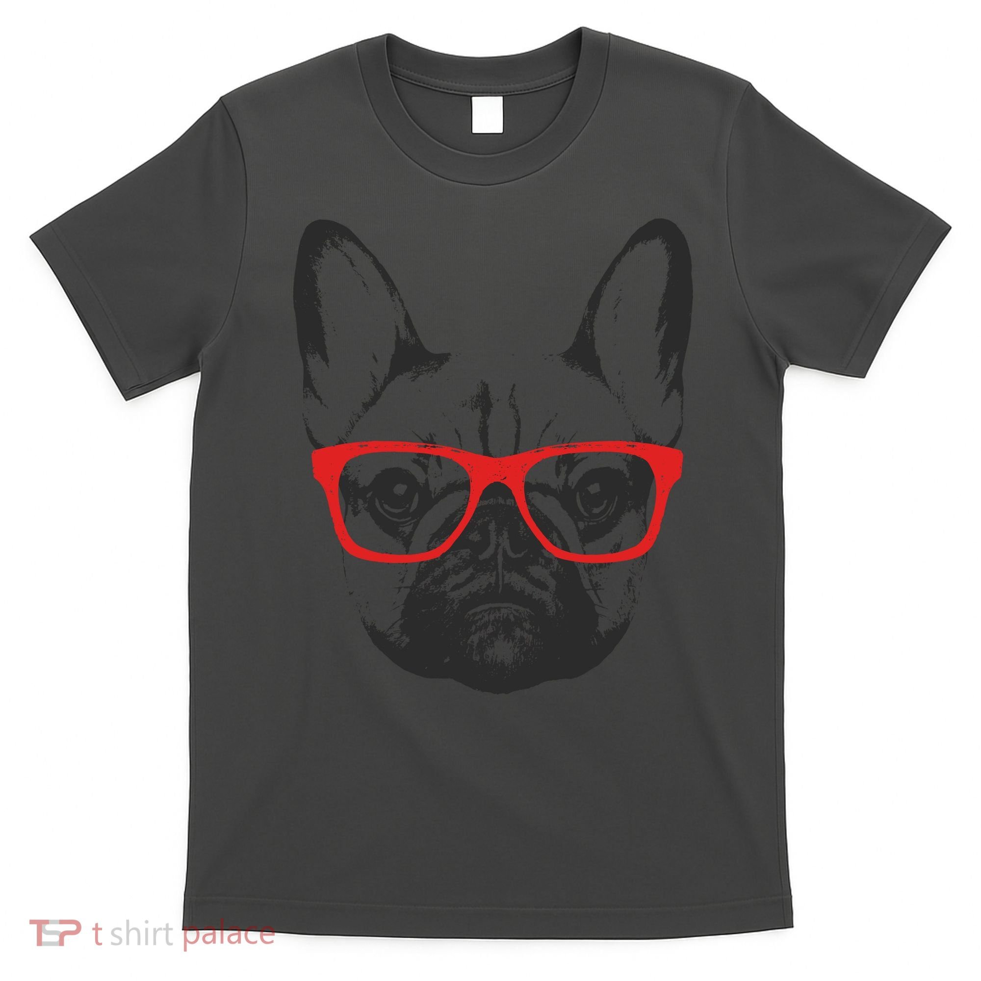 Portrait of French Bulldog with glasses T-Shirt