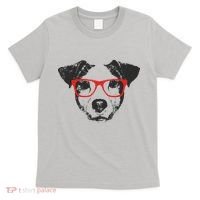 Portrait of Jack Russell with glasses T-Shirt thumb 0