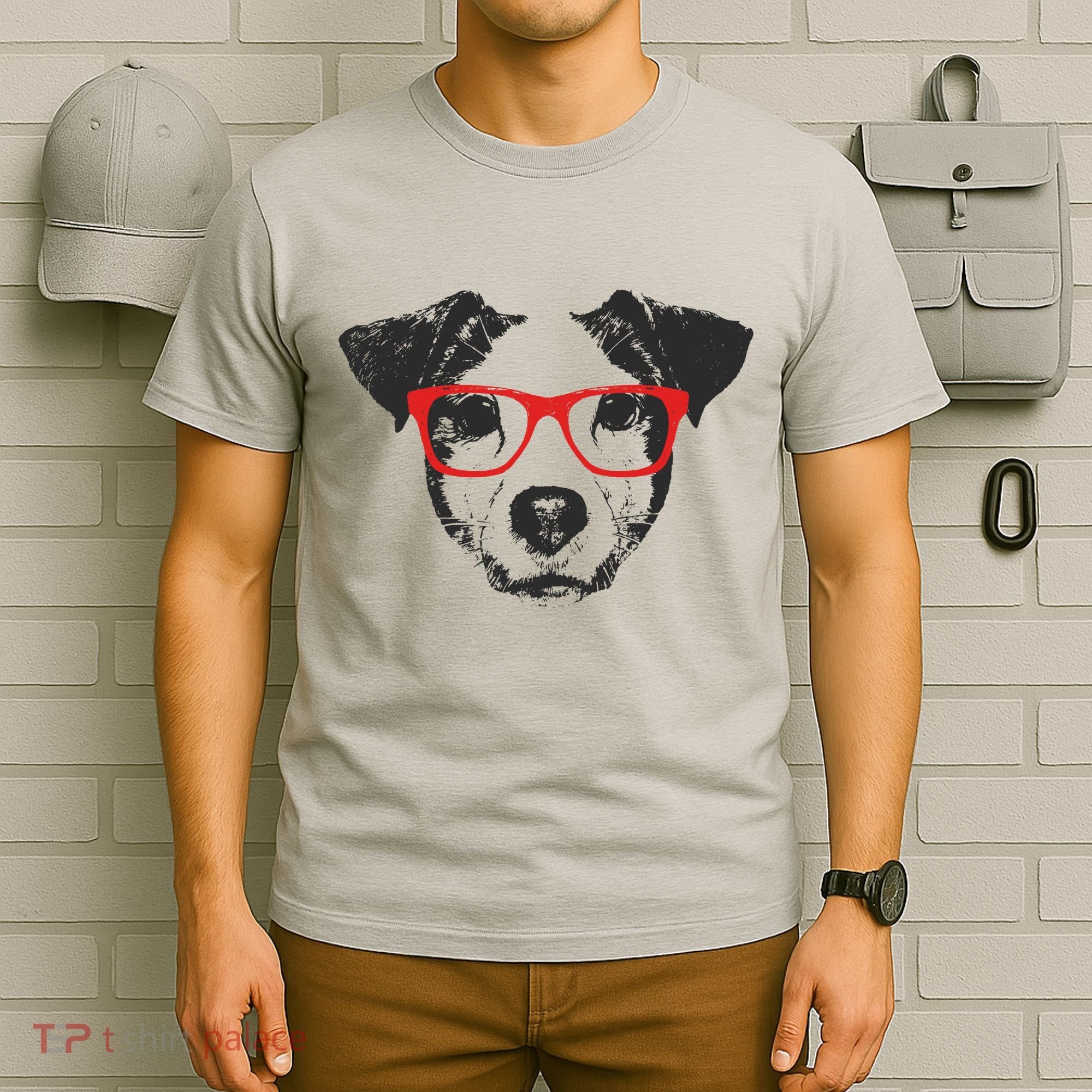 Portrait of Jack Russell with glasses T-Shirt