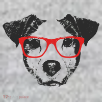 Portrait of Jack Russell with glasses T-Shirt thumb 7