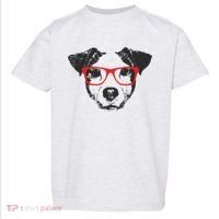 Portrait of Jack Russell with glasses Toddler T-Shirt thumb 0