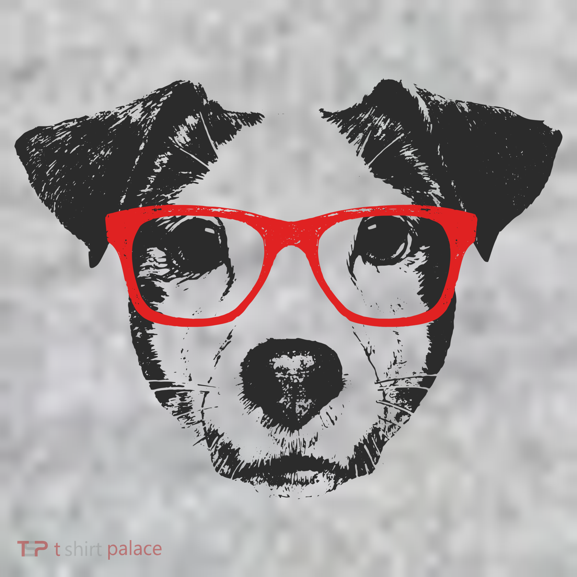 Portrait of Jack Russell with glasses Kids T-Shirt