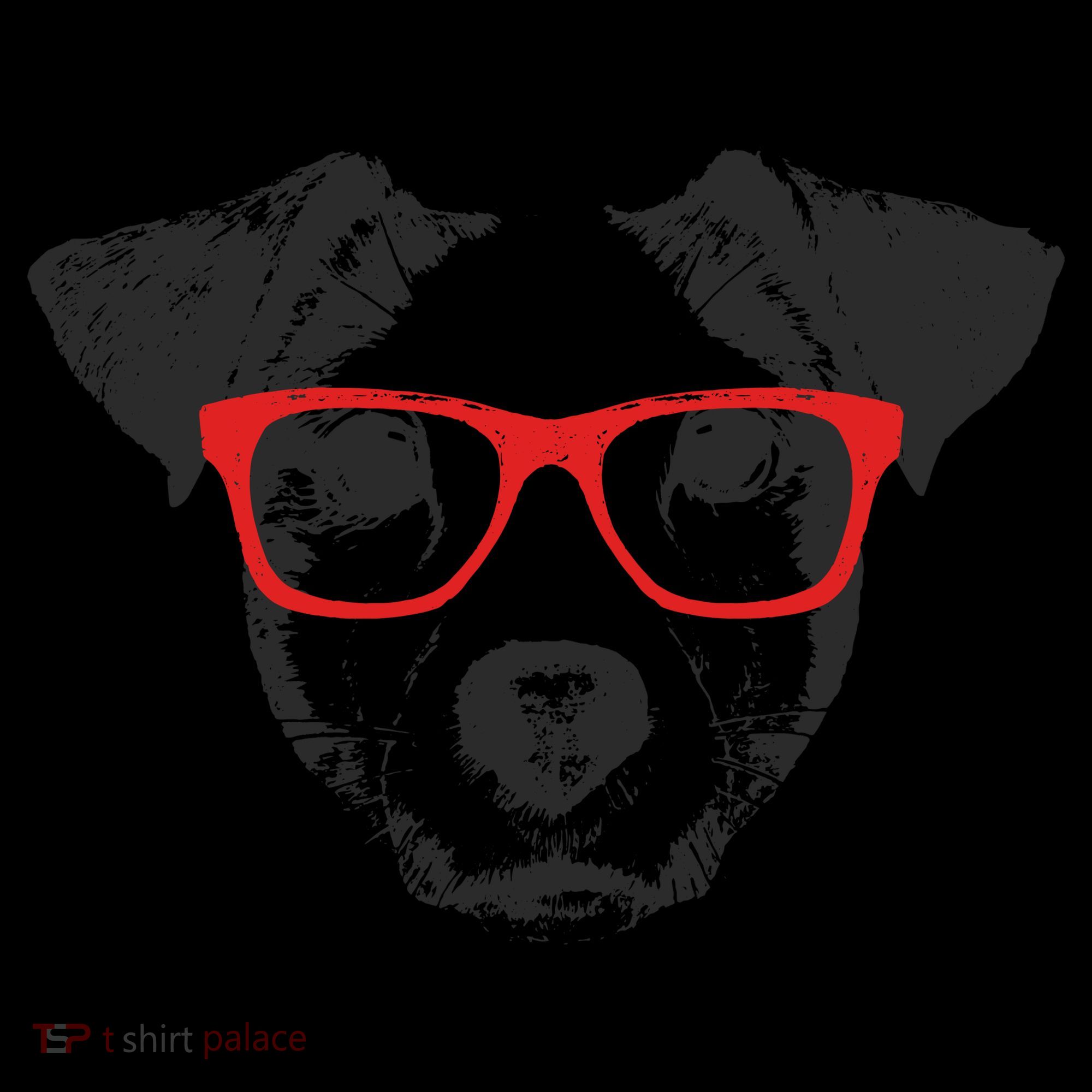 Portrait of Jack Russell with glasses Coffee Mug