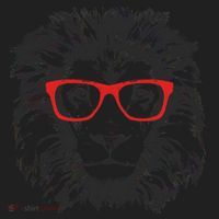 Portrait of Lion with glasses Women's Sweatshirt thumb 2