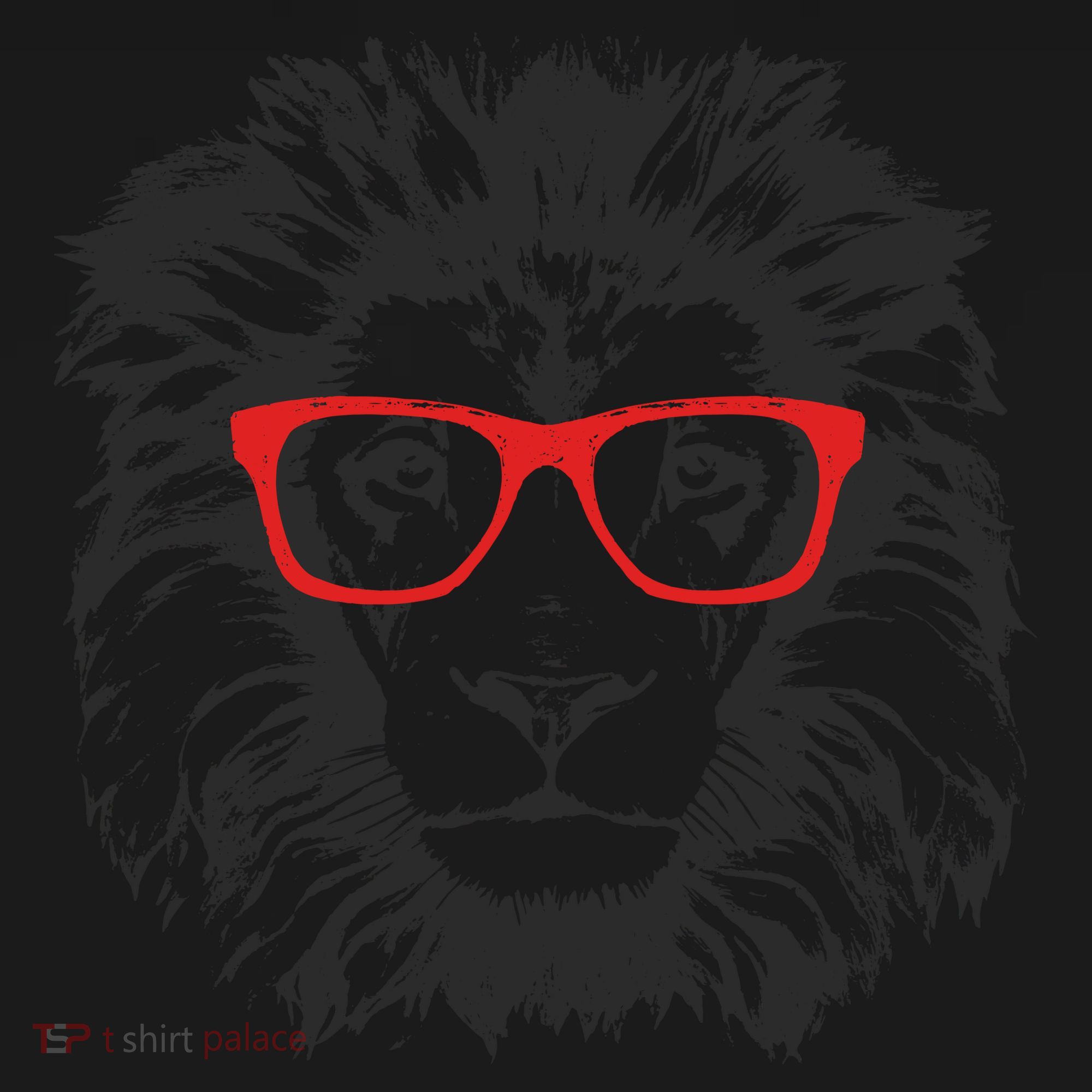 Portrait of Lion with glasses Backpack