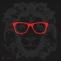 Portrait of Lion with glasses Tote Bag thumb 4