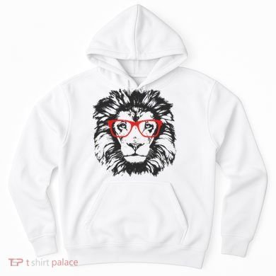 Portrait of Lion with glasses Hoodie