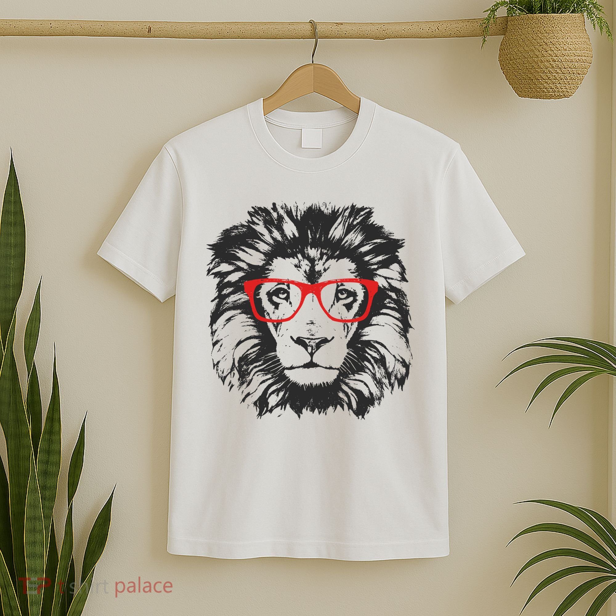 Portrait of Lion with glasses T-Shirt