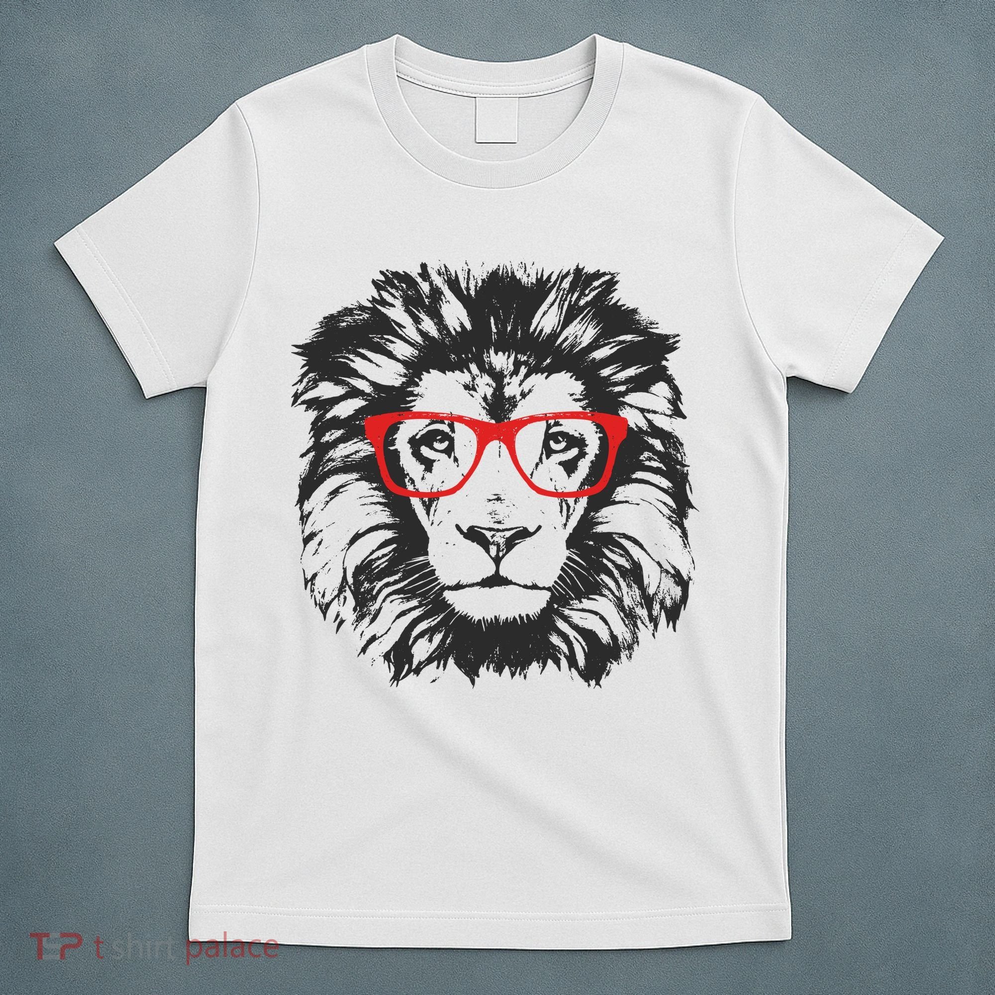 Portrait of Lion with glasses T-Shirt