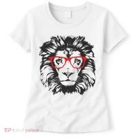 Portrait of Lion with glasses Women's T-Shirt thumb 0