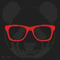 Portrait of Panda with glasses Women's Sweatshirt thumb 2
